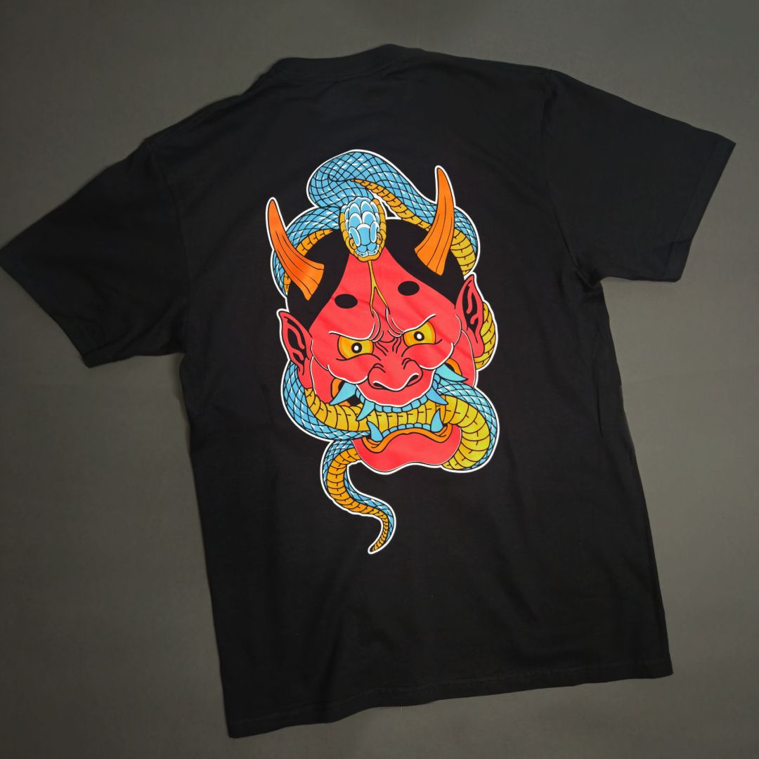 Hannya Mask Black T-Shirt