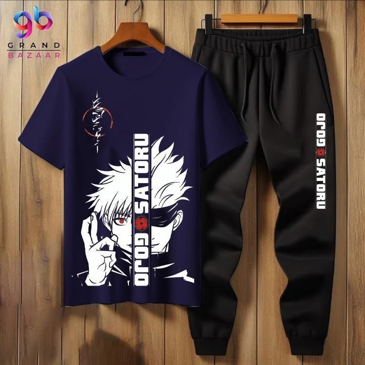 2 Pcs Men&#39;s Jersey Printed Track Suit