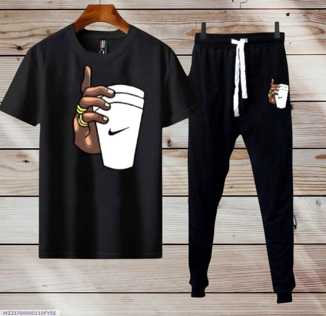 2 Pcs Men&#39;s Dri Fit Printed Track Suit