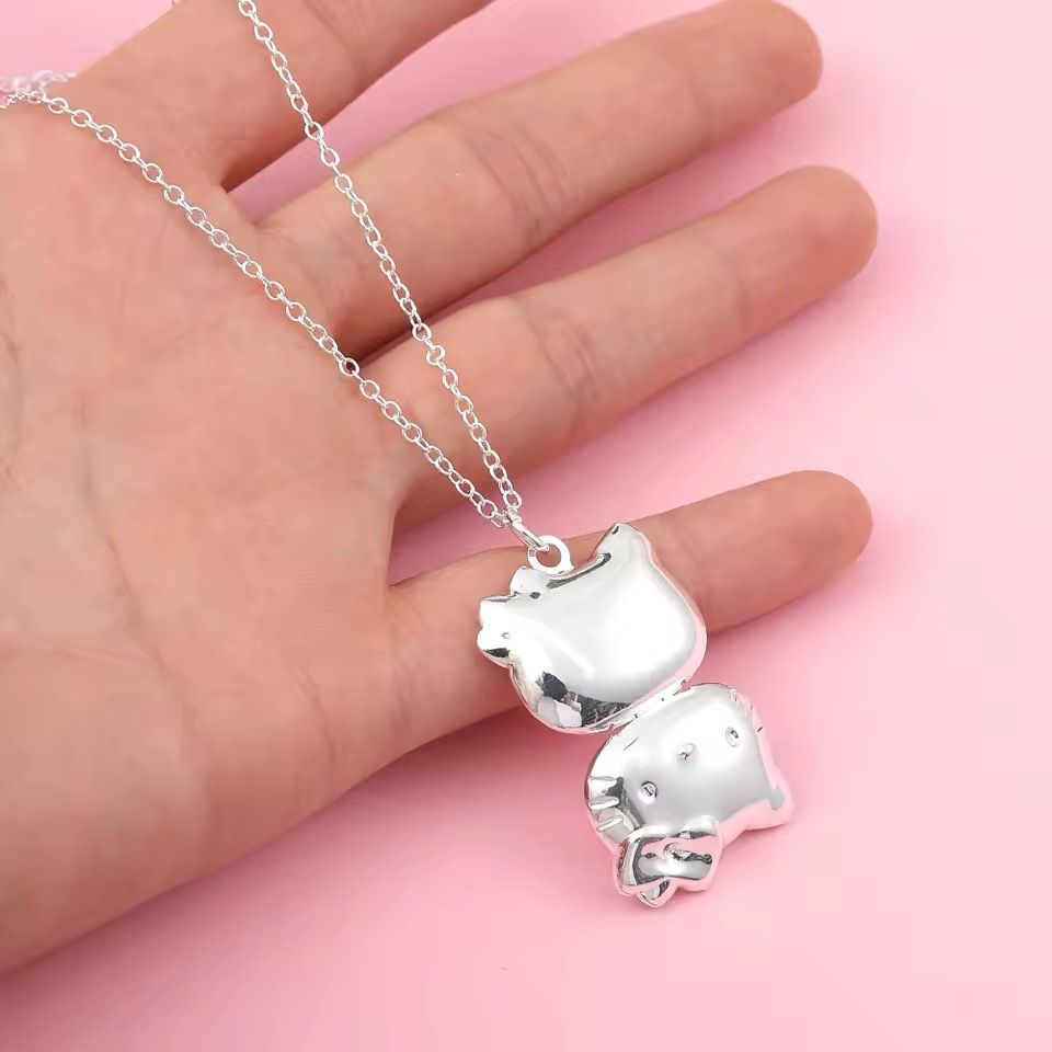 HeIIo Kitty Locket Necklace