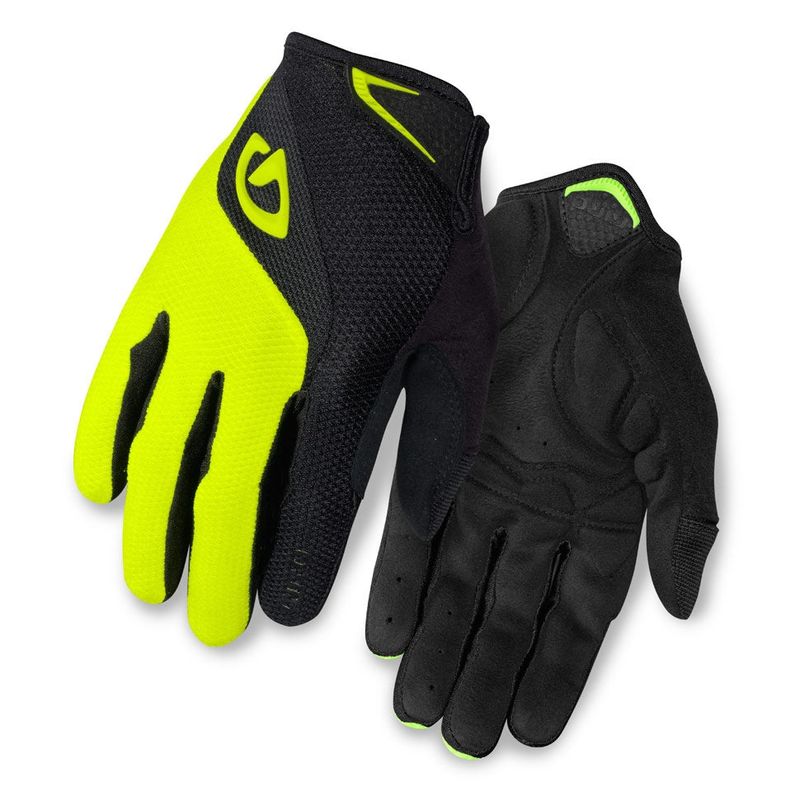 GIRO BRAVO GEL LF 長指手套-黃色