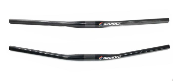 BIGROCK 碳纖直把, 闊度: 740mm, 版本: 12度, 適用鵝頸: 31.8