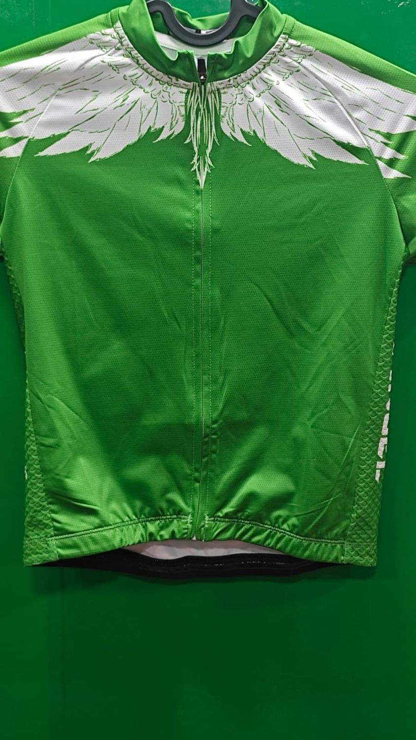 CYCLING ANGEL 兒童單車衫 / 短袖, 大小: 100, 顏色: 綠色