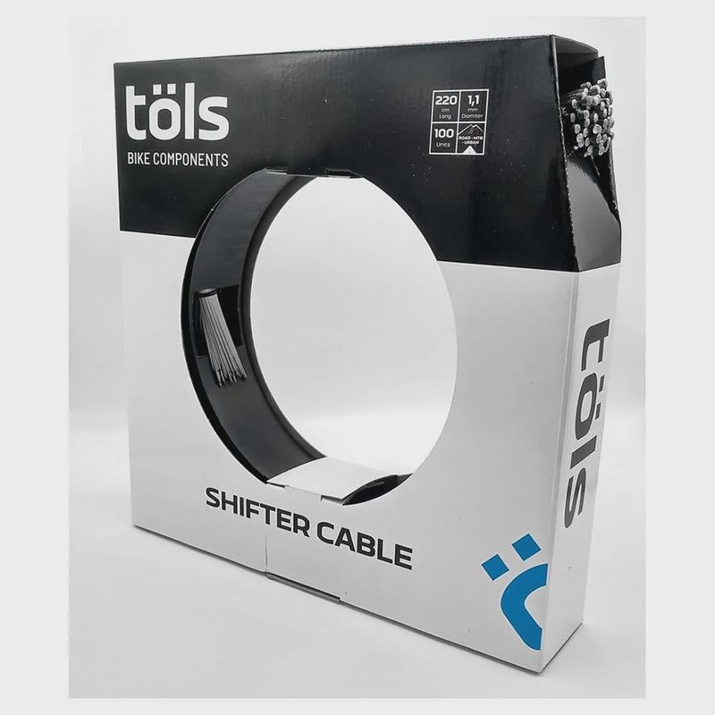 TÖLS SHIFTER CABLE (MTB, ROAD, URBAN) 1,1 MM DIAMETER 2,2M LONG SHIMANO SRAM (100 PCS)