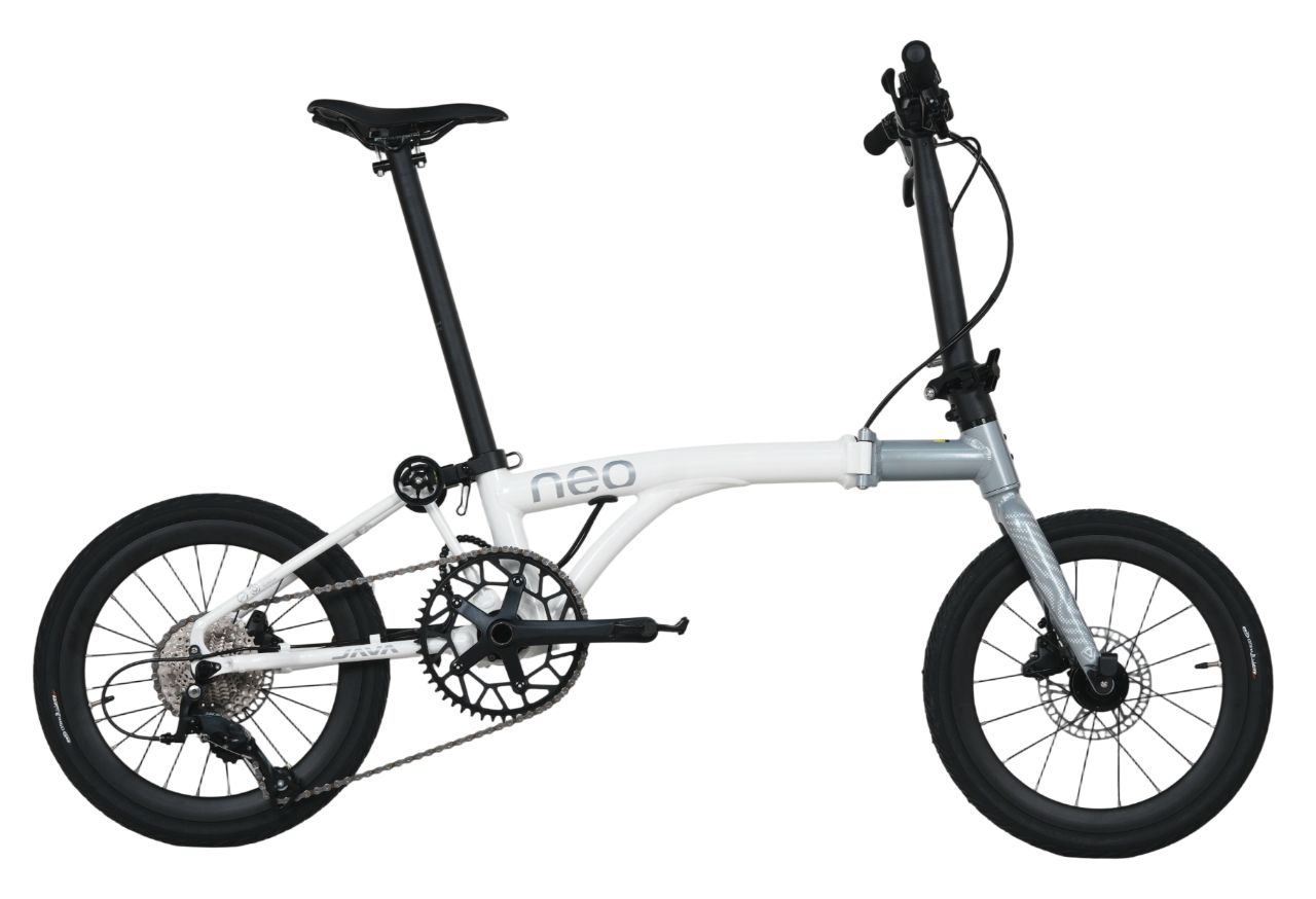 JAVA Neo Folding Bike, Size: 16&quot;, 顏色: 白灰色