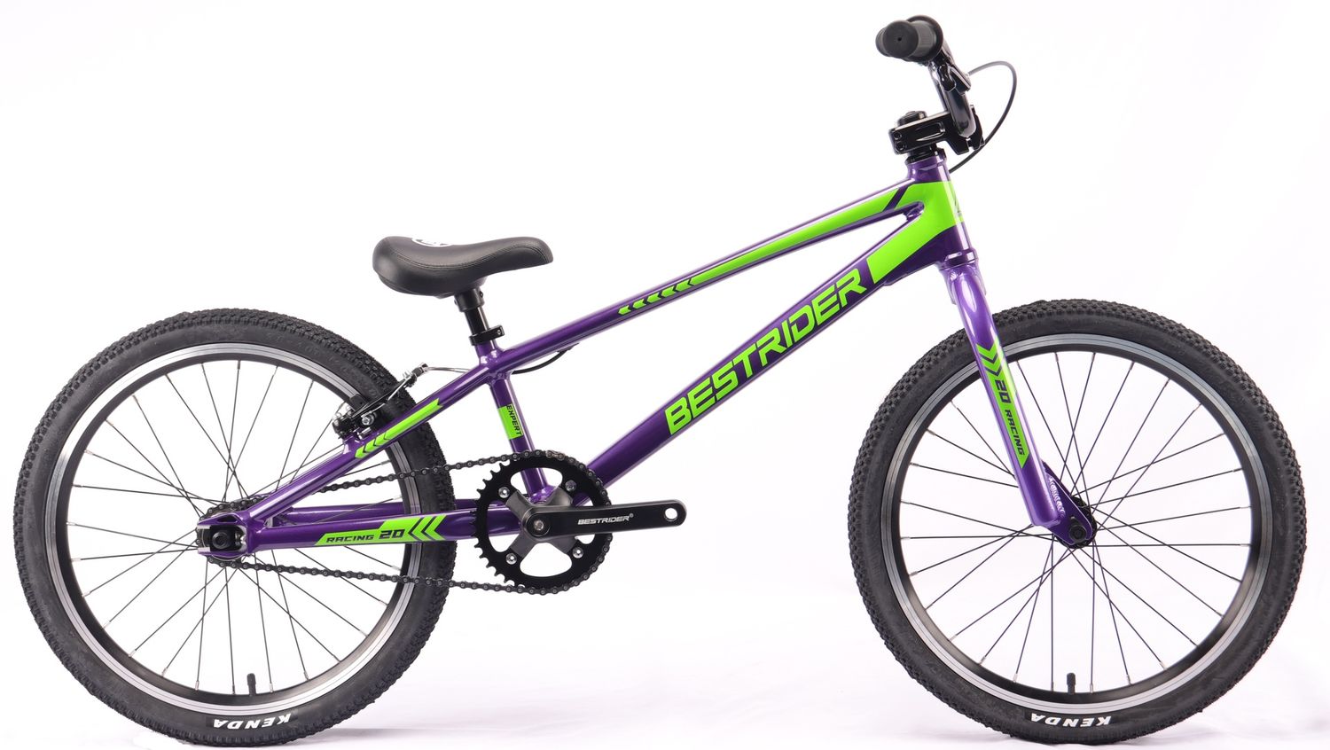 BESTRIDER BMX Racing 20" (RC20) Pro Version, 尺寸: Mini (105-120cm), 顏色: 紫綠