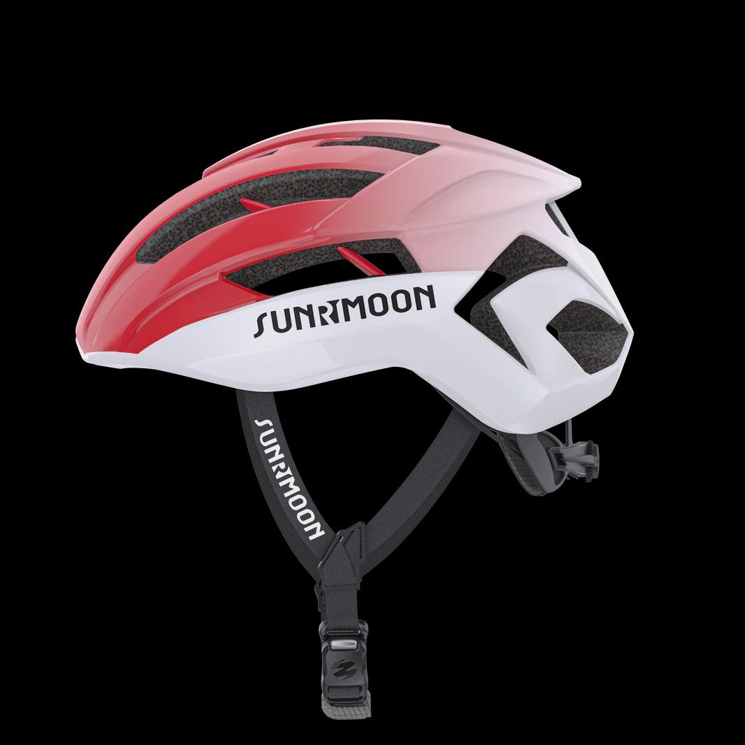 SUNRIMOON Professional Series Helmet URIEL TS-100*, Colour: 漸變紅白, 版本: 基礎版, 大小: L
