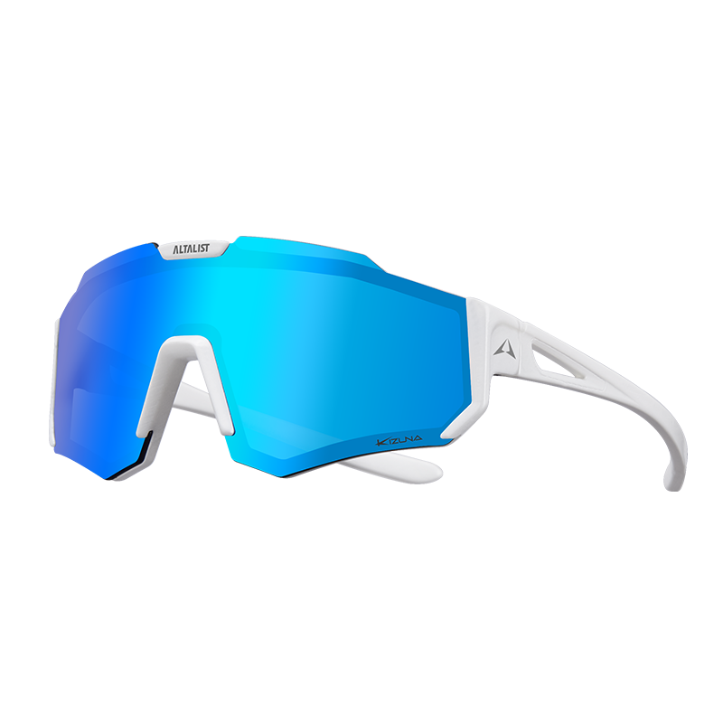 ALTALIST KIZUNA Kids Sports Sunglasses, Colour: 白框/藍鏡