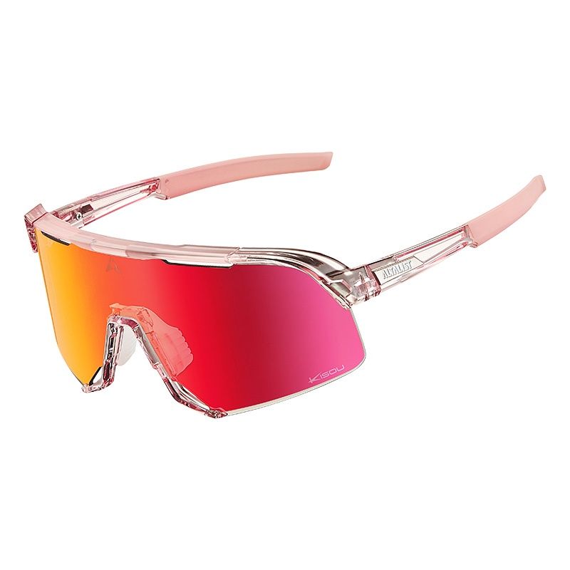 ALTALIST Sports Sunglasses KISOU PXC, Frame Colour: 水晶粉紅框, Lens Colour: 紅鏡
