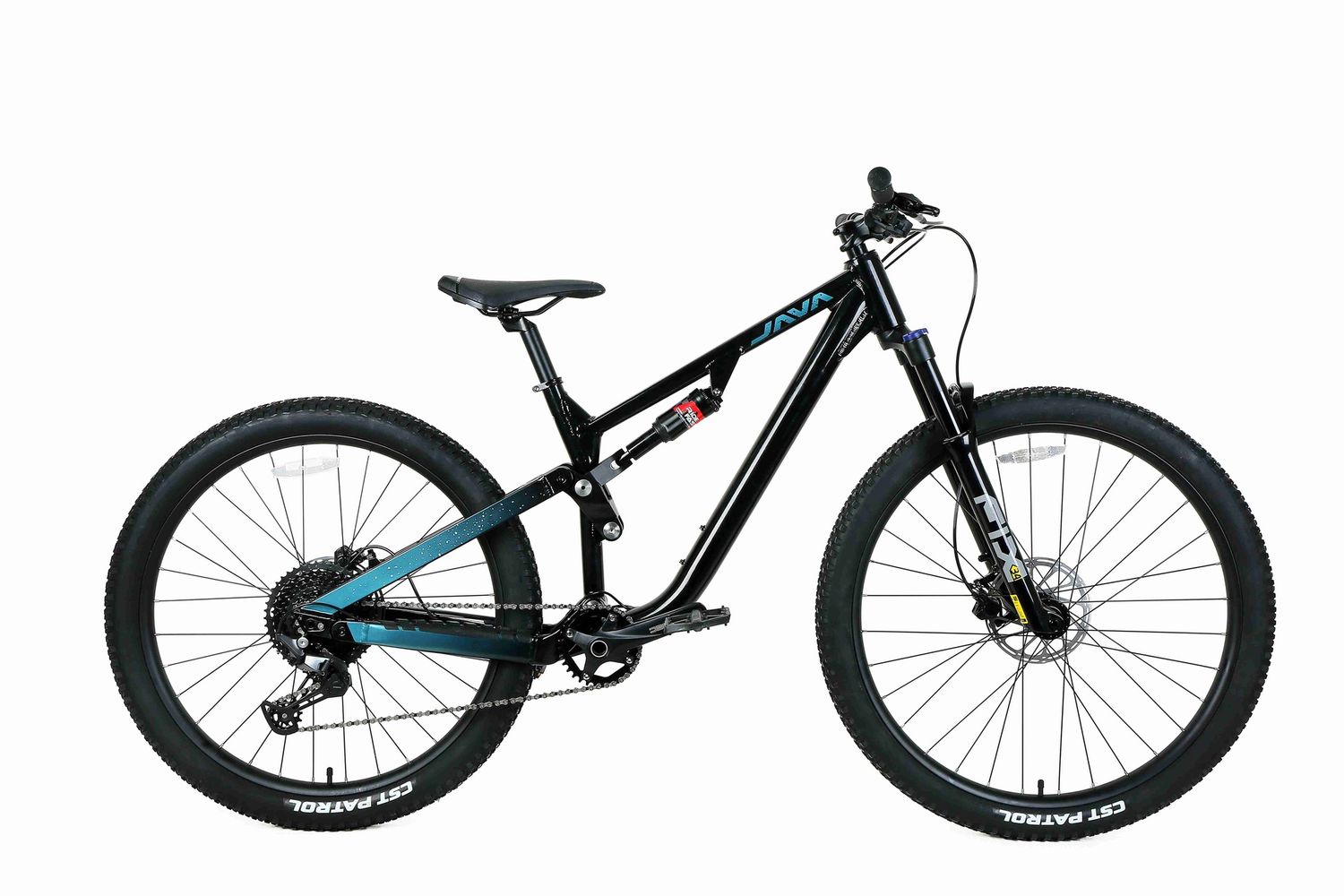 JAVA Sabbia Full-Suspension MTB, 大小: S, Colour: 黑藍色