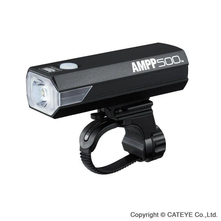 Cateye USB AMPP500 Headlight, Colour: 黑色