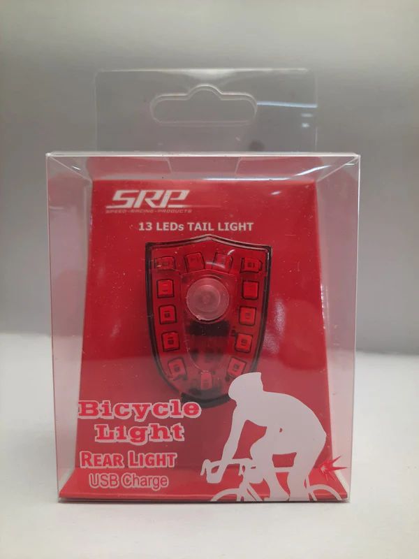 SRP 13 LEDS USB充電後車燈, 版本: TL-20, 顏色: 紅色