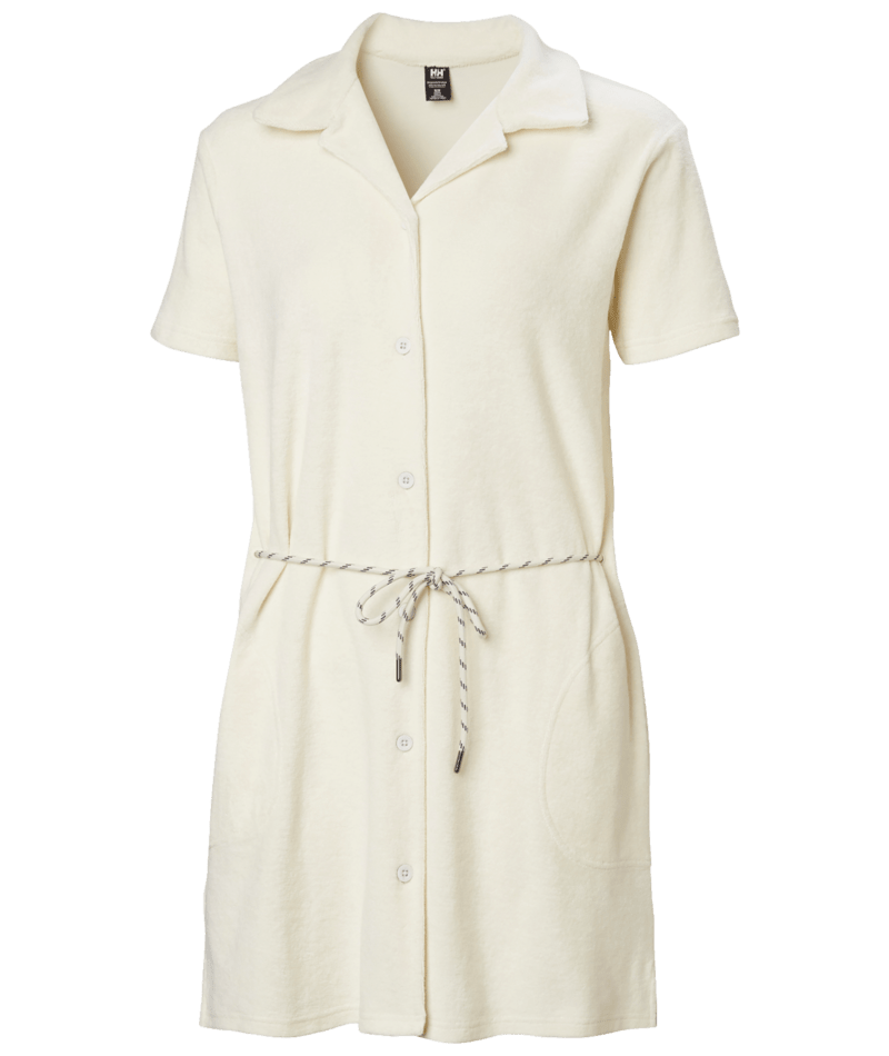 W Helly Hansen Siren Towelling Dress, Color: Snow, Size: Small