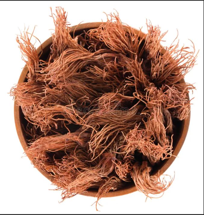 Dried red cotton flower