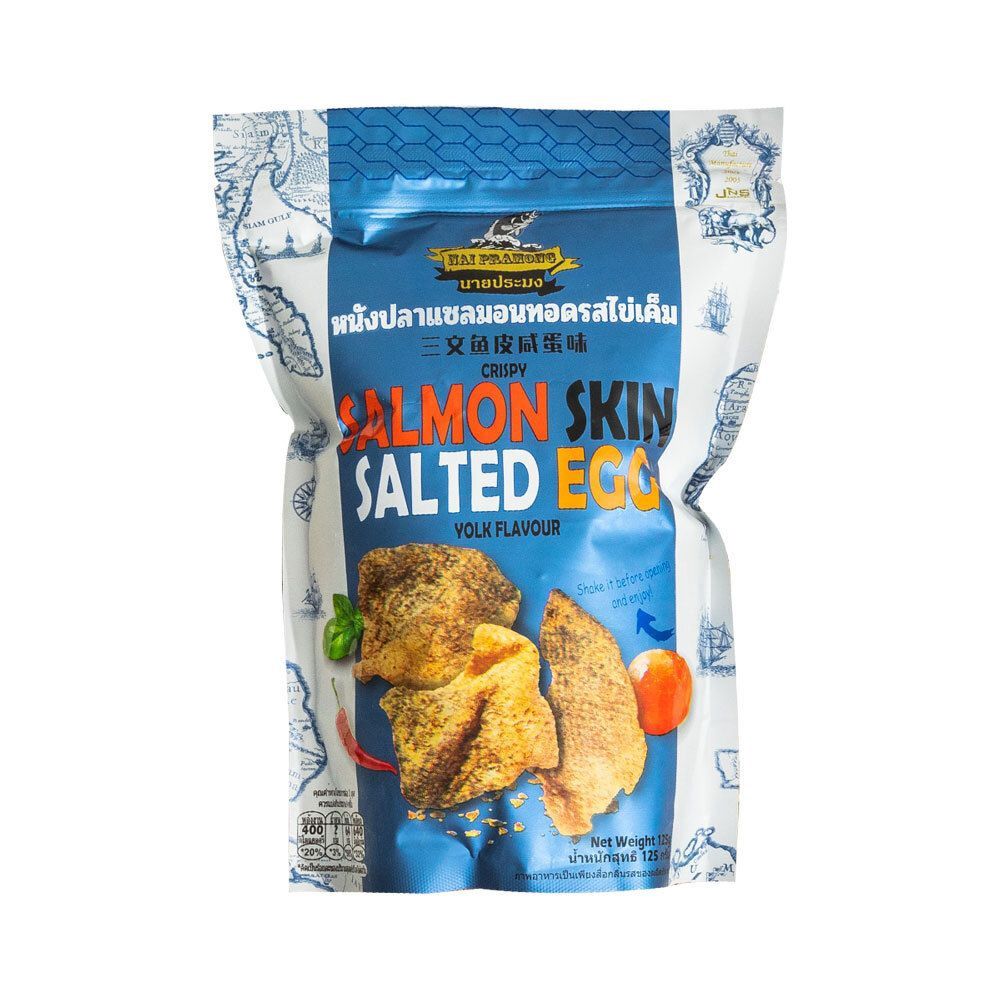 Nai Pramong Crispy Salmon Skin, flavour: Original