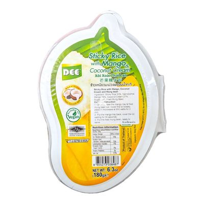 Black Sticky Rice with Mango and Coconut Cream