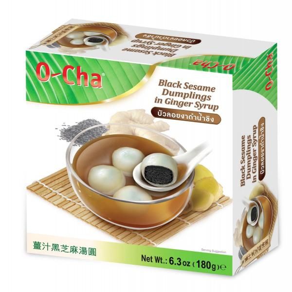 Ocha Black Sesame Dumplings in Ginger Syrup