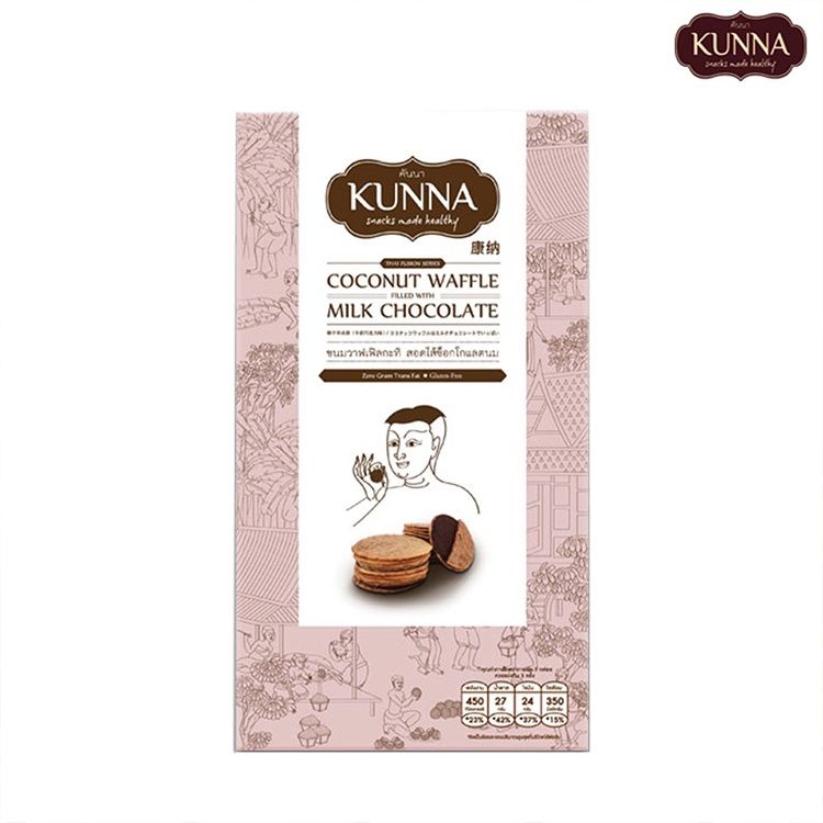Kunna Coconut Waffle w Milk Chocolate