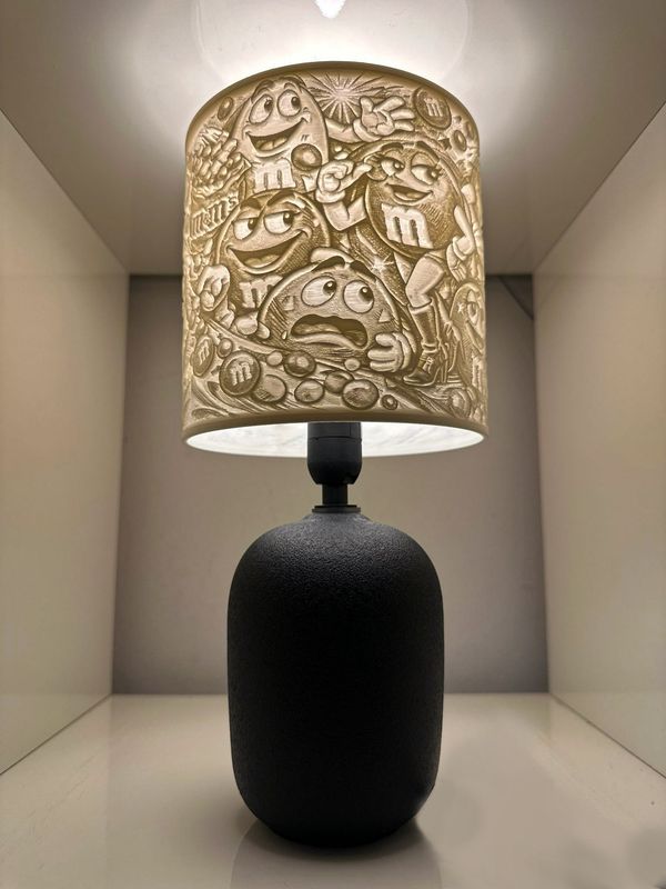 M&amp;Ms Style Lamp ( BLACK BASE)