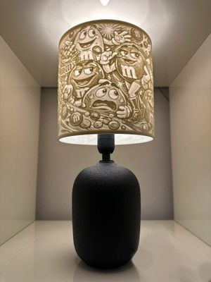M&amp;Ms Style Lamp ( BLACK BASE)