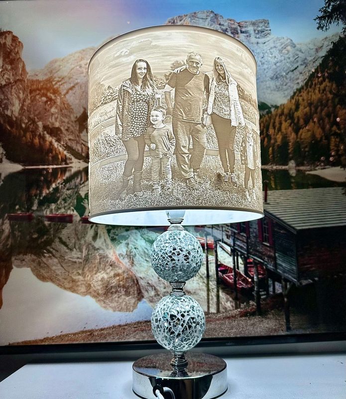 Personalised 3D Photo lamp (Mirror Base)