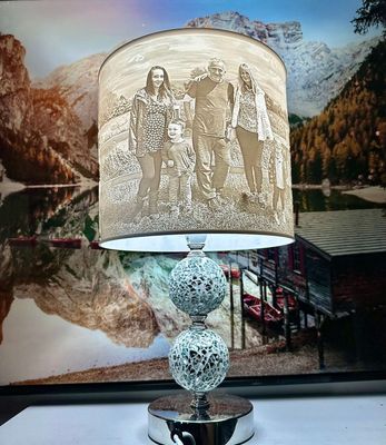 Personalised 3D Photo lamp (Mirror Base)