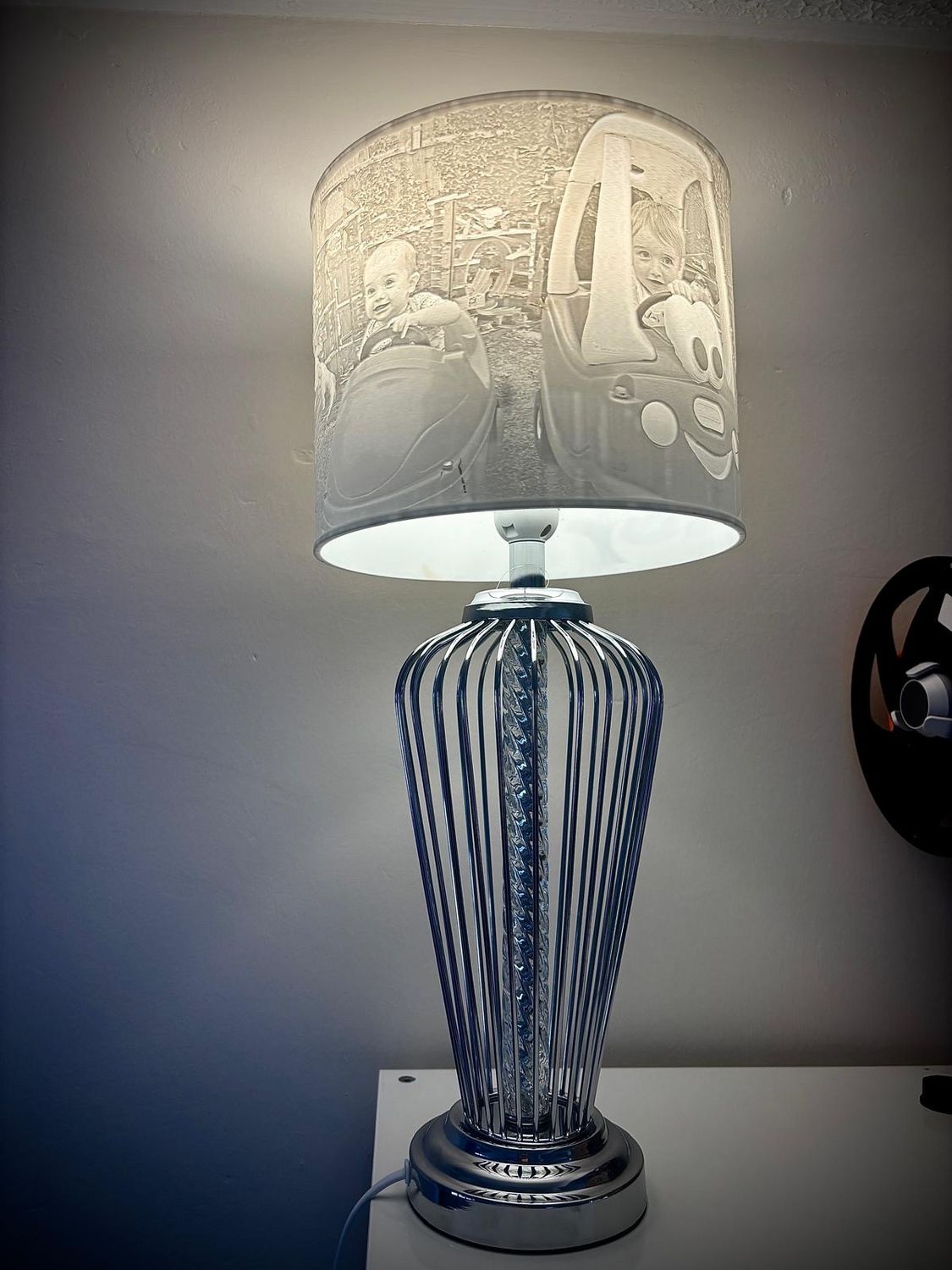 Memory Photo Lamp ( elegant Base)
