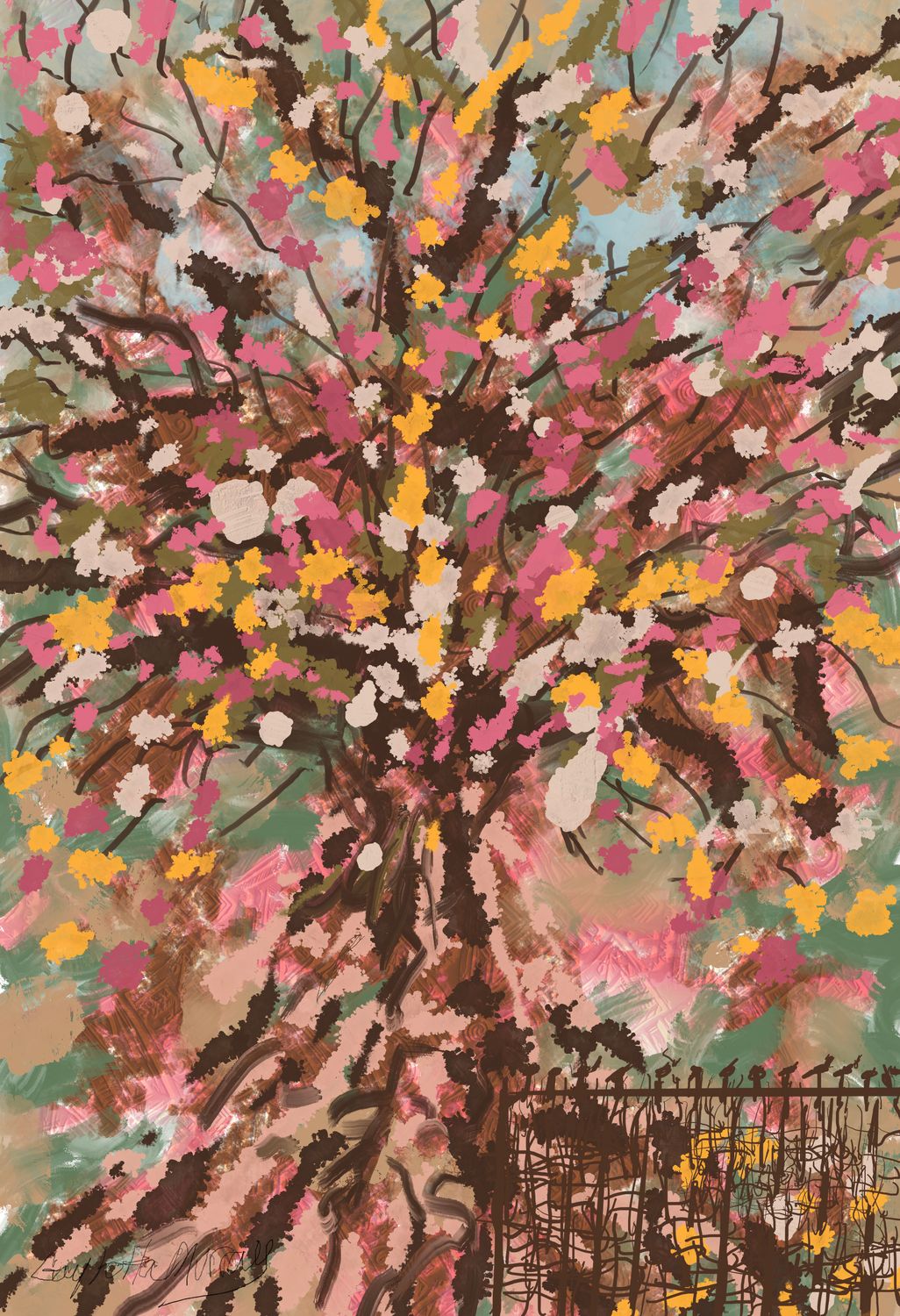 Tableau of Blooming Hues