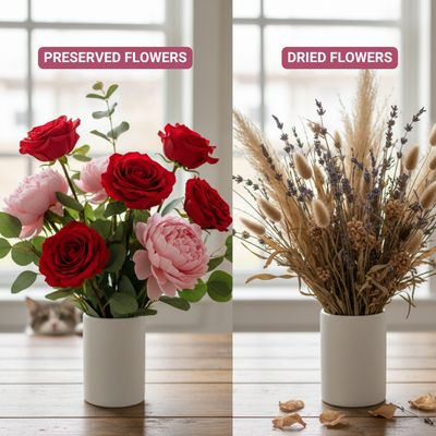 Preserved Flowers vs. Dried Flowers: What's the Difference?
