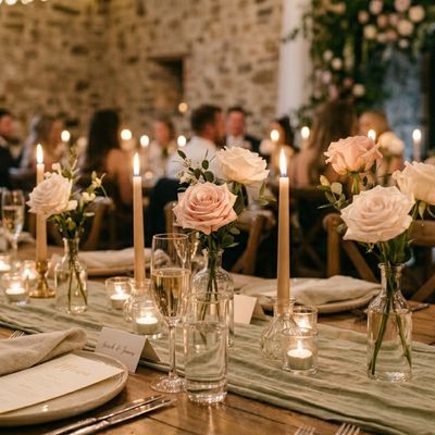 Bud Vases Stealing the Wedding Spotlight