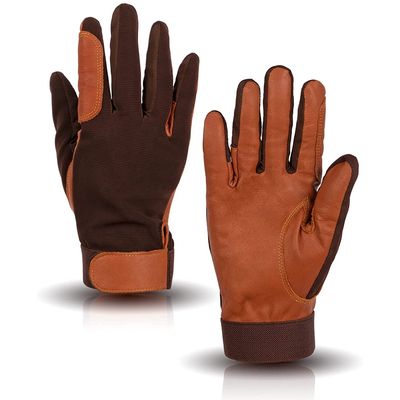 Guantes de Cuero Genuino de Caza y Horsing Old Wolf Selection