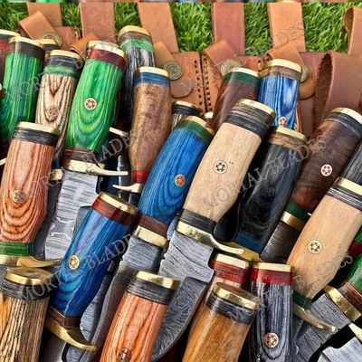 Cuchillo de Caza de Damasco OldWolf Selection