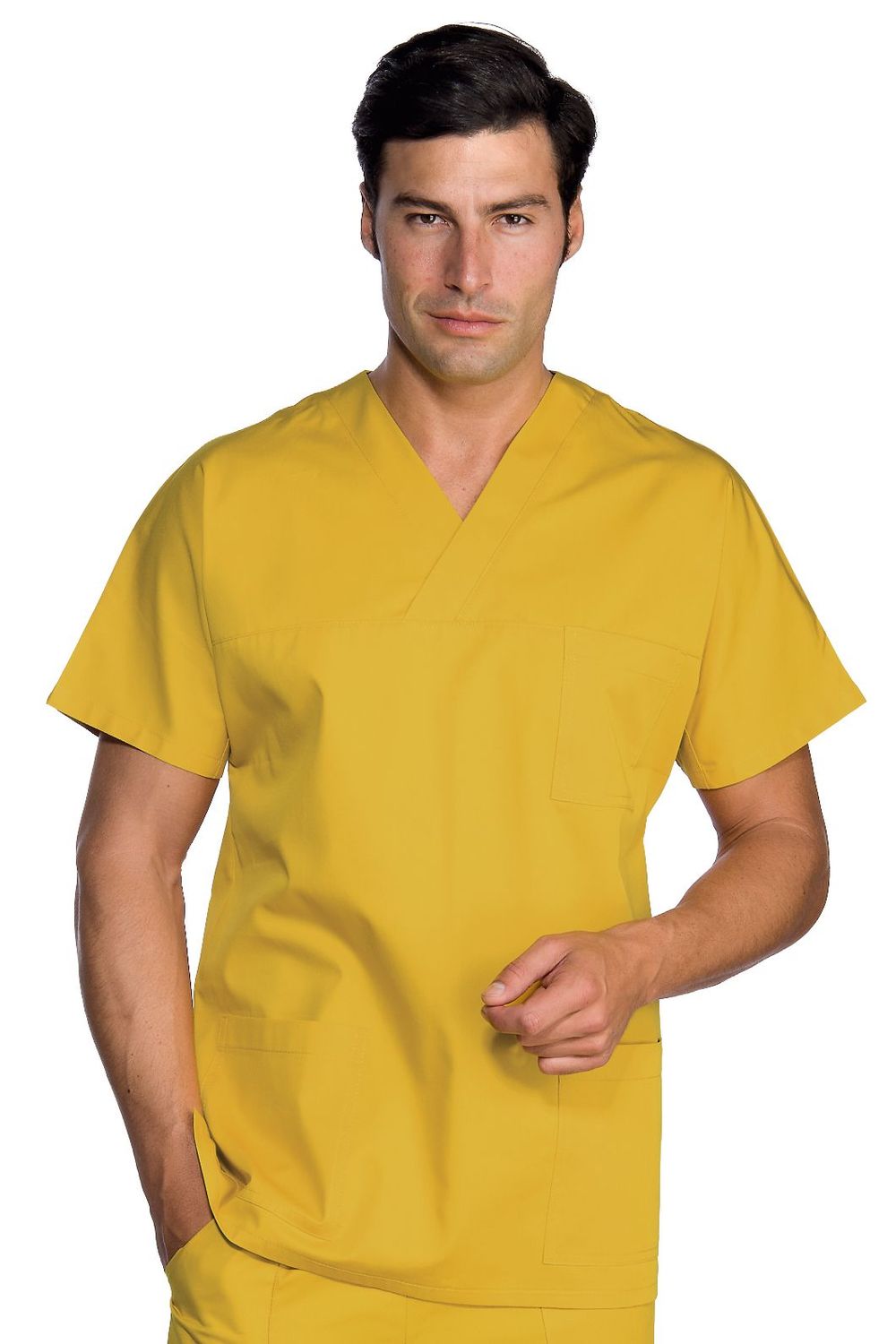 Casacca Collo a V, taglia: S, Colore: Sole / 65% Poliestere - 35% Cotone / 115 gr