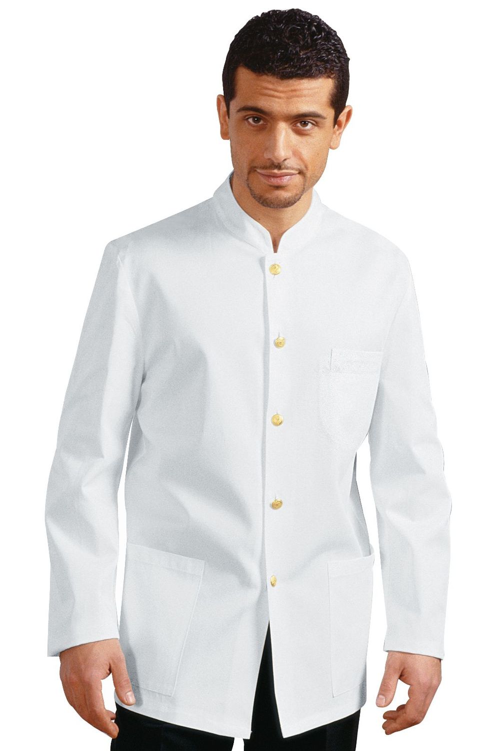 Giacca Coreana Senza Trecce, taglia: S, Colore: Bianco / 100% Poliestere / 220 gr