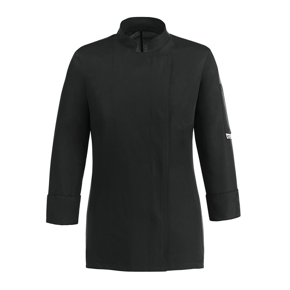 Giacca da Cuoco Easy girl, taglia: S, Colore: Nero / 100% Microfibra