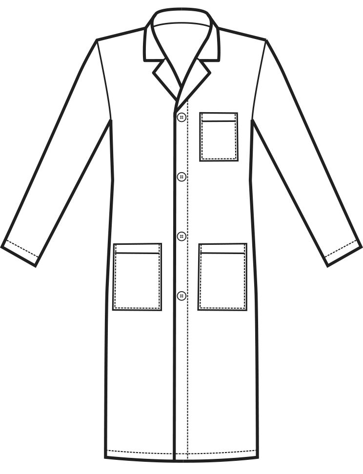 Camice Medico Uomo Satin