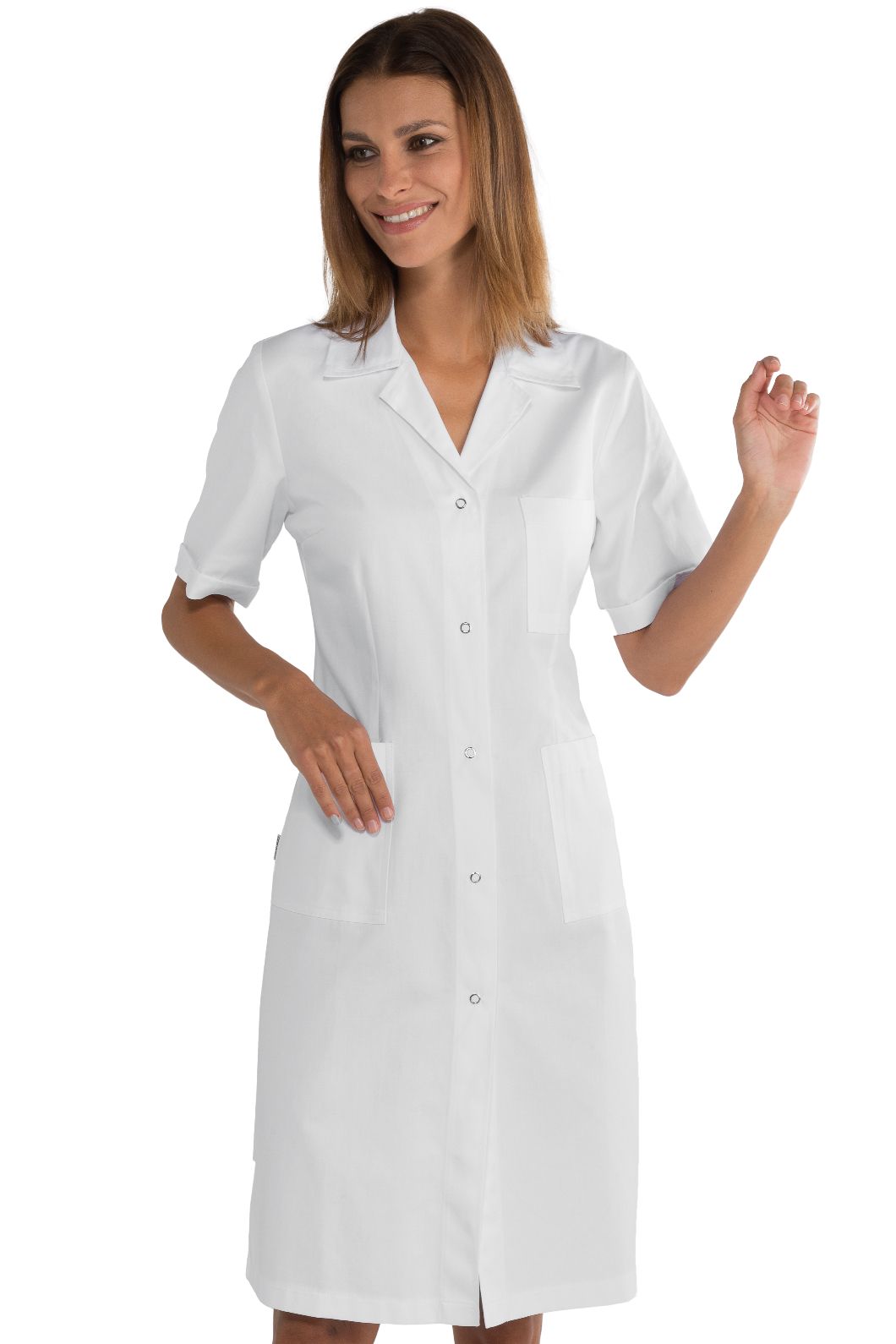 Camice Donna Bottoni a Pressione Antiacido Solforico
