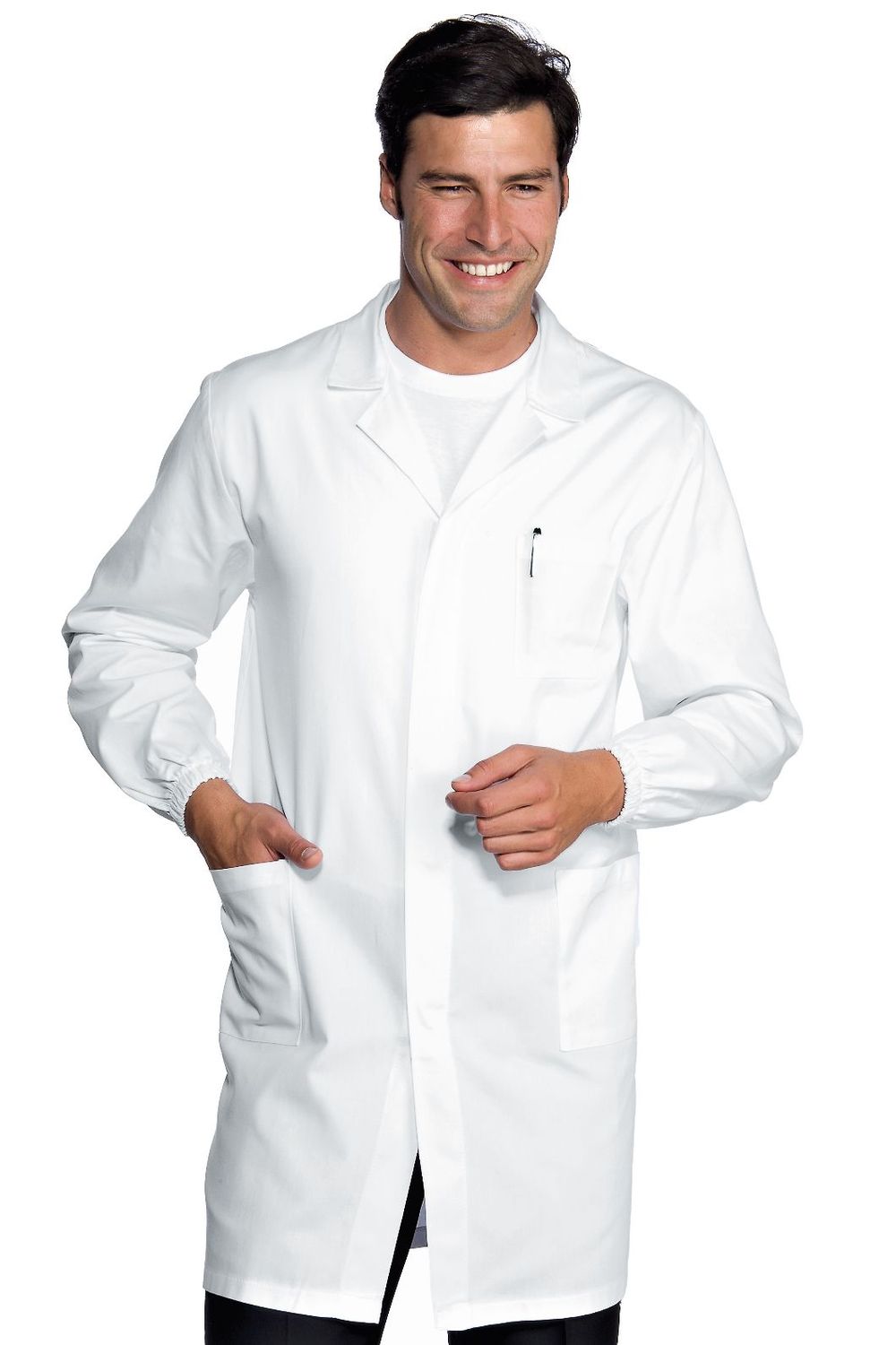 Camice Unisex Antiacido Solforico Bottoni a Pressione