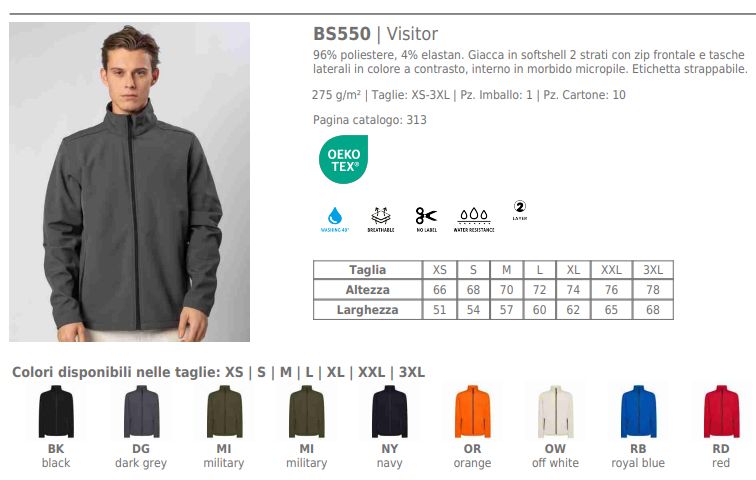 Giubbetto Softshell S/Cappuccio Black Spider Giubbetto Softshell S/Cappuccio Black Spider