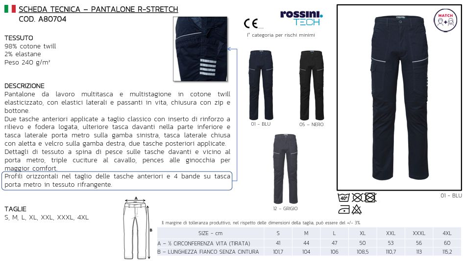 Pantalone R-Stretch Pantalone R-Stretch