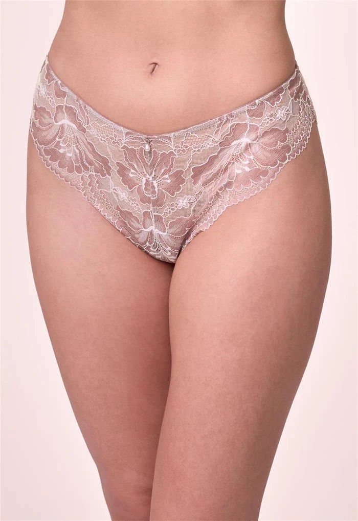Montelle Signature Lace Brazilian Montelle Signature Lace Brazilian, Color: Moonshell/Chantilly, Size: XS