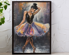 DANCING GIRL OIL PAINTING WALL ART