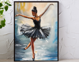 DANCING GIRL OIL PAINTING WALL ART