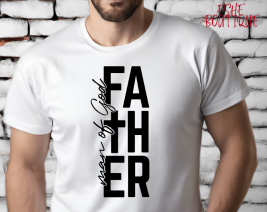 LARGE FATHER MAN OF GOD WHITE COTTON T-SHIRT