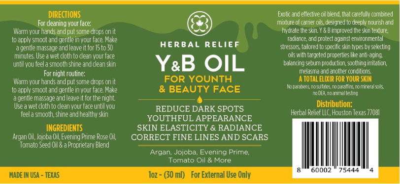 Y&B Face oil