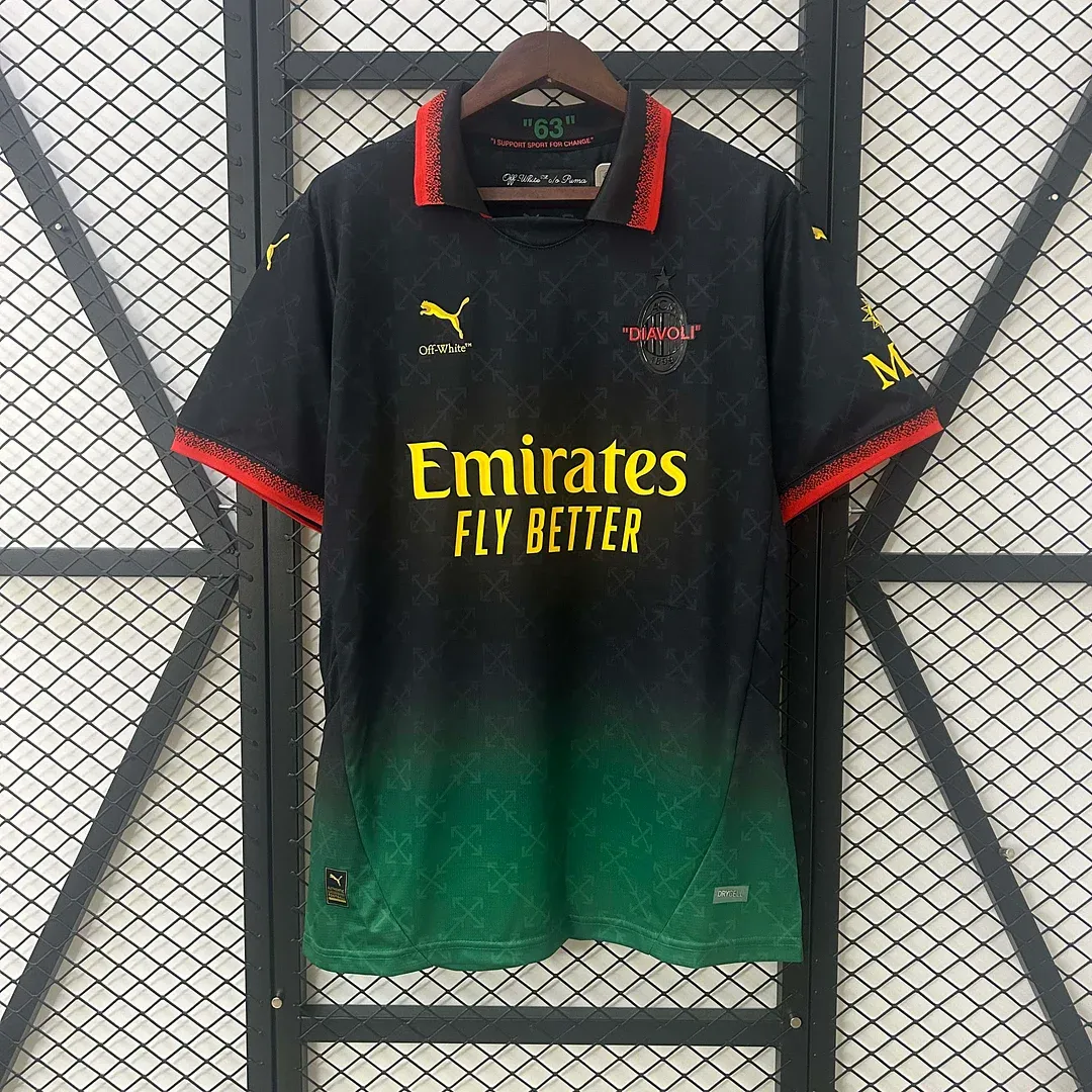 2024/2025 AC Milan Fourth Away Black Soccer Jersey 1:1 Thai Quality