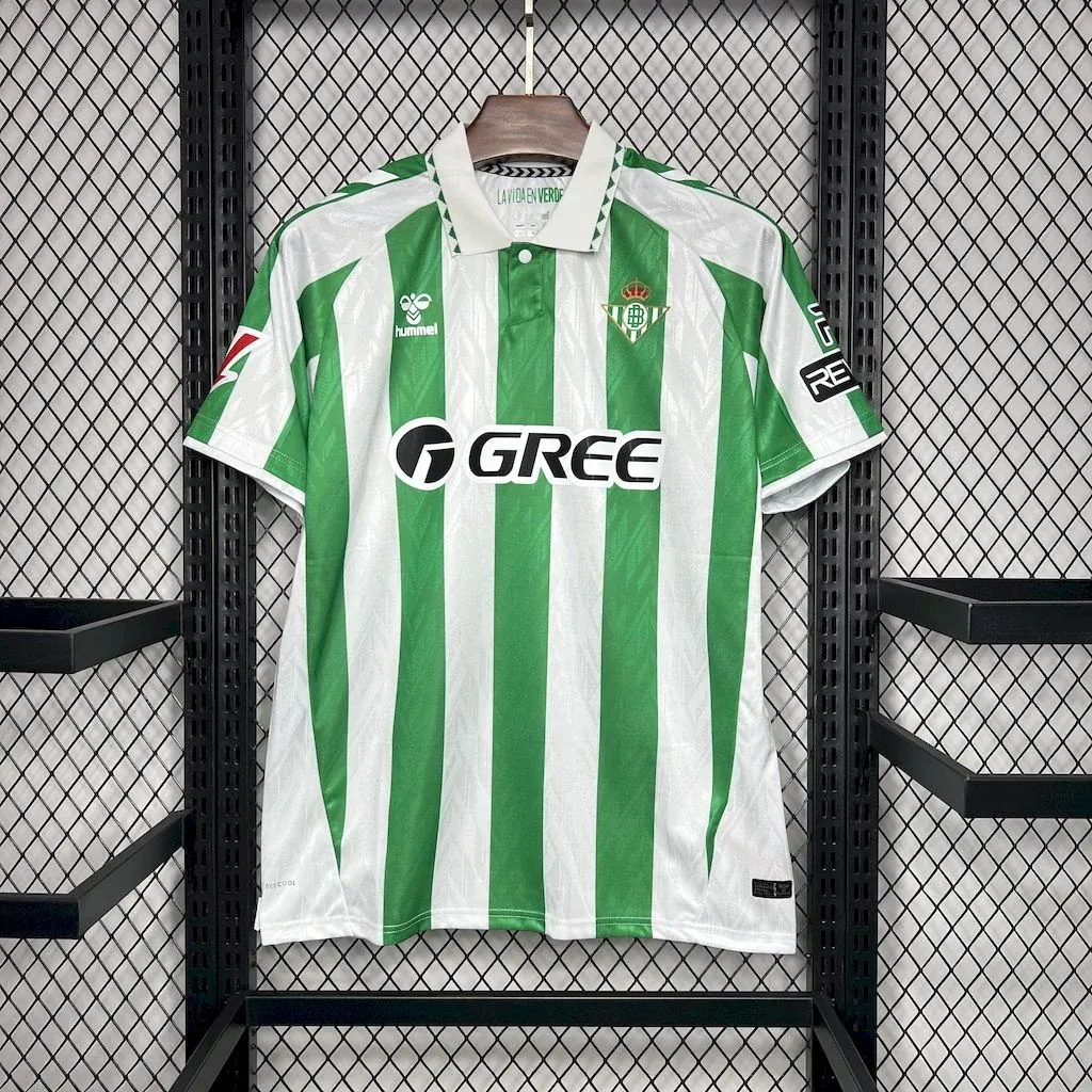 2024/2025 Real Betis Home With Sponsors Football Shirt 1:1 Thai Quality