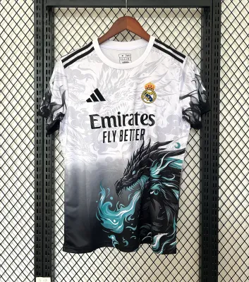2024/2025 Real Madrid Special Edition White Blue Football Shirt1:1 Thai Quality