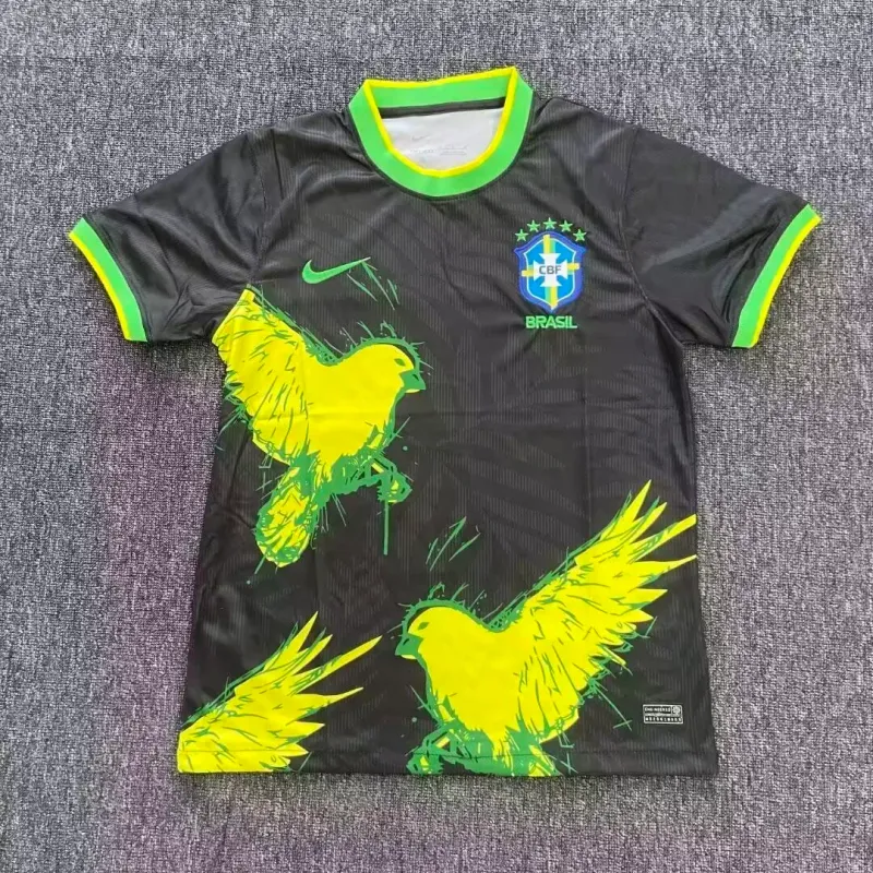 2022 Brazil Special Edition Black Bird Football Shirt 1:1 Thai Quality