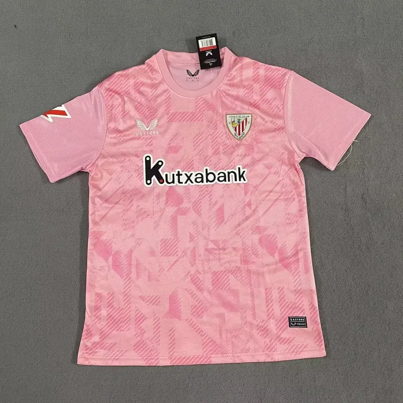 2025/2026 Athletic Bilbao Training Suit Pink Football Shirt 1:1 Thai Quality